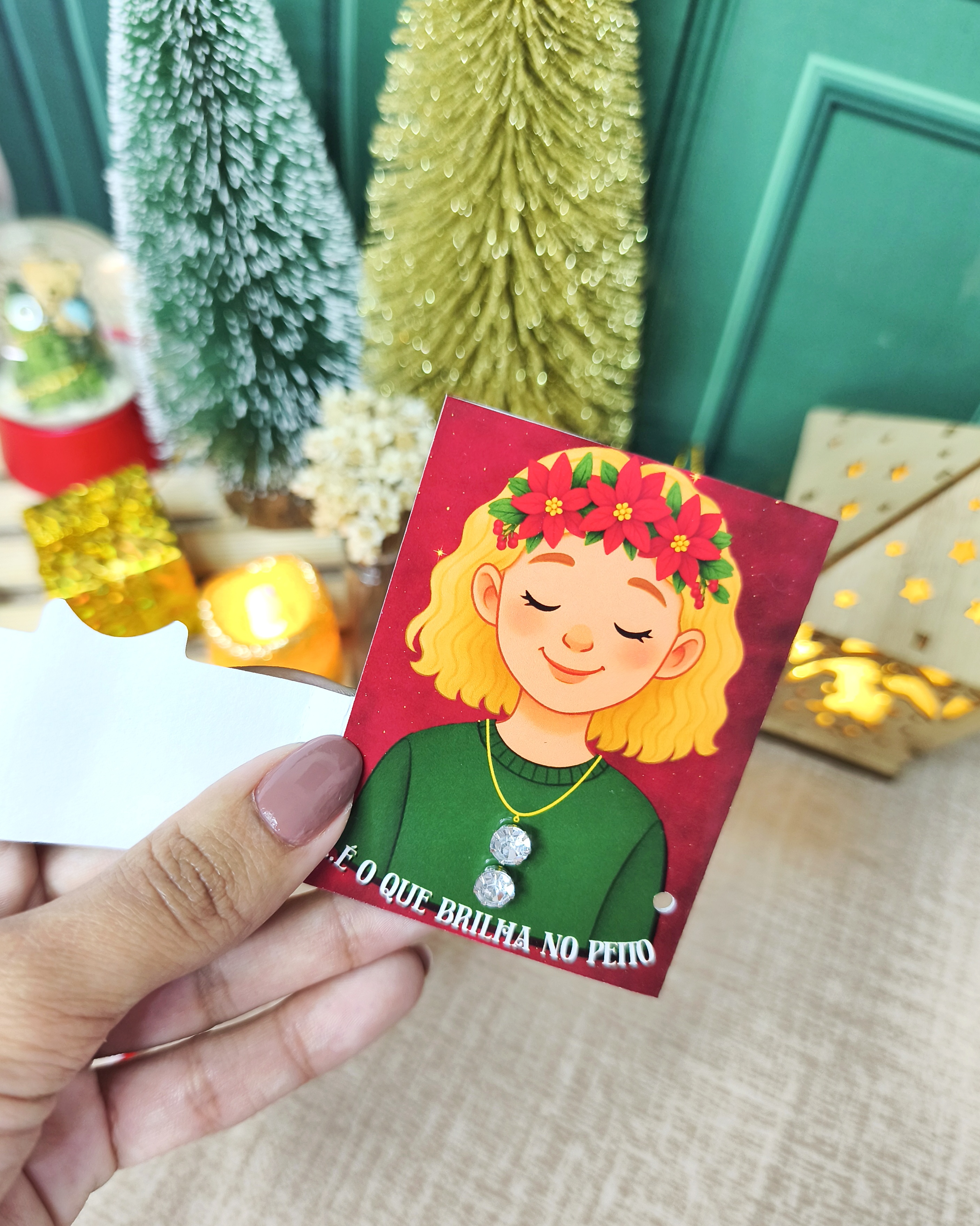 Arquivo Natal Card Brinco e Colar - DESENHITOS DA JANA 4