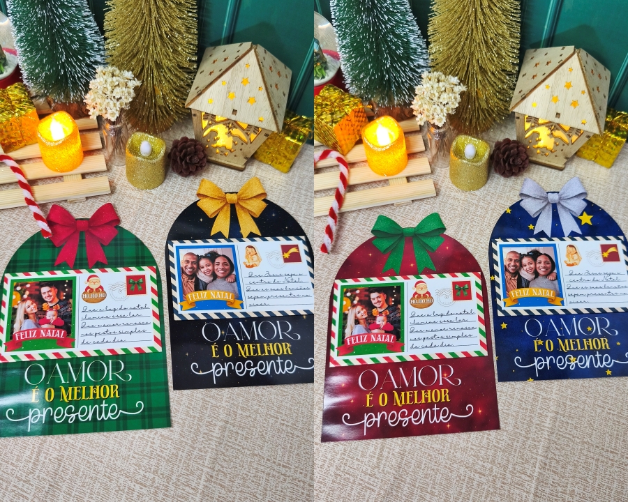 Arquivo Natal Imã com Foto Cartonado - DESENHITOS DA JANA  1