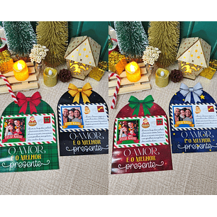 Arquivo Natal Imã com Foto Cartonado - DESENHITOS DA JANA 