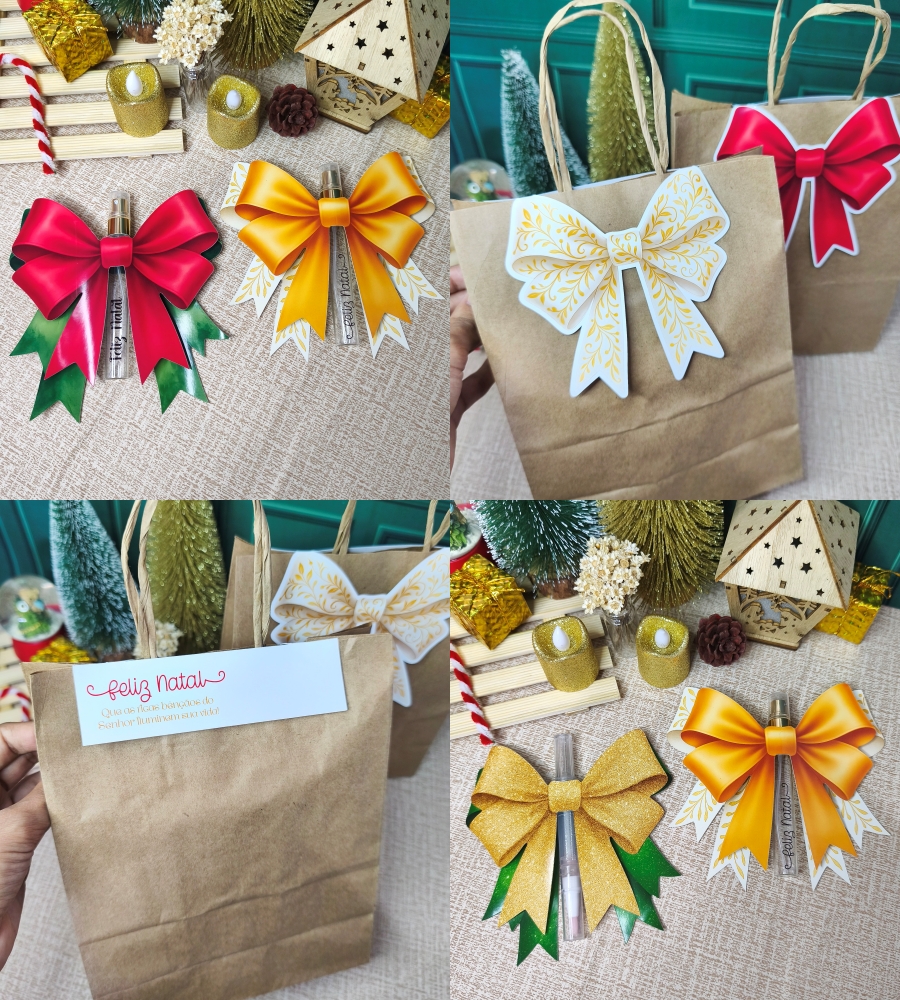 Arquivo Natal Lapelas de Laço para Sacolas e Body splash - DESENHITOS DA JANA  1