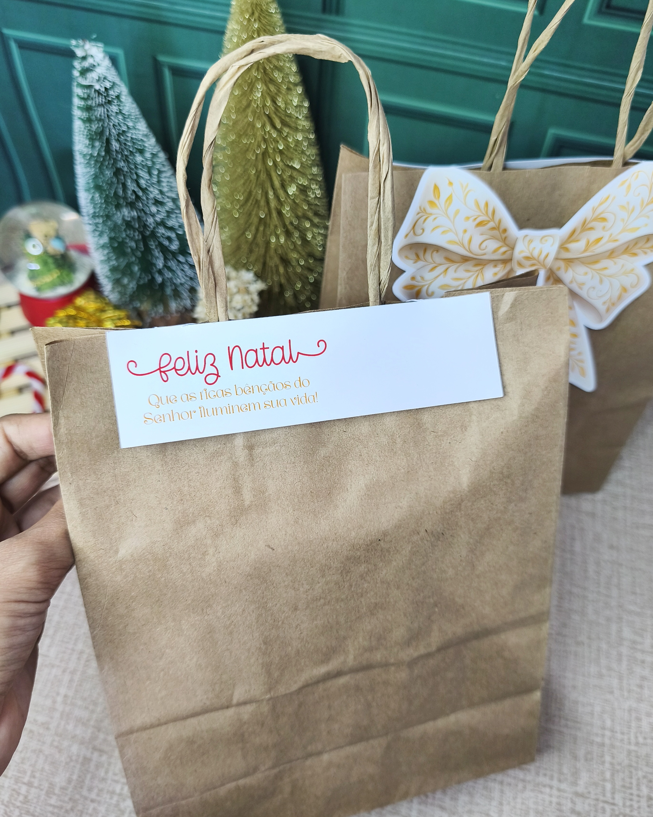 Arquivo Natal Lapelas de Laço para Sacolas e Body splash - DESENHITOS DA JANA  4