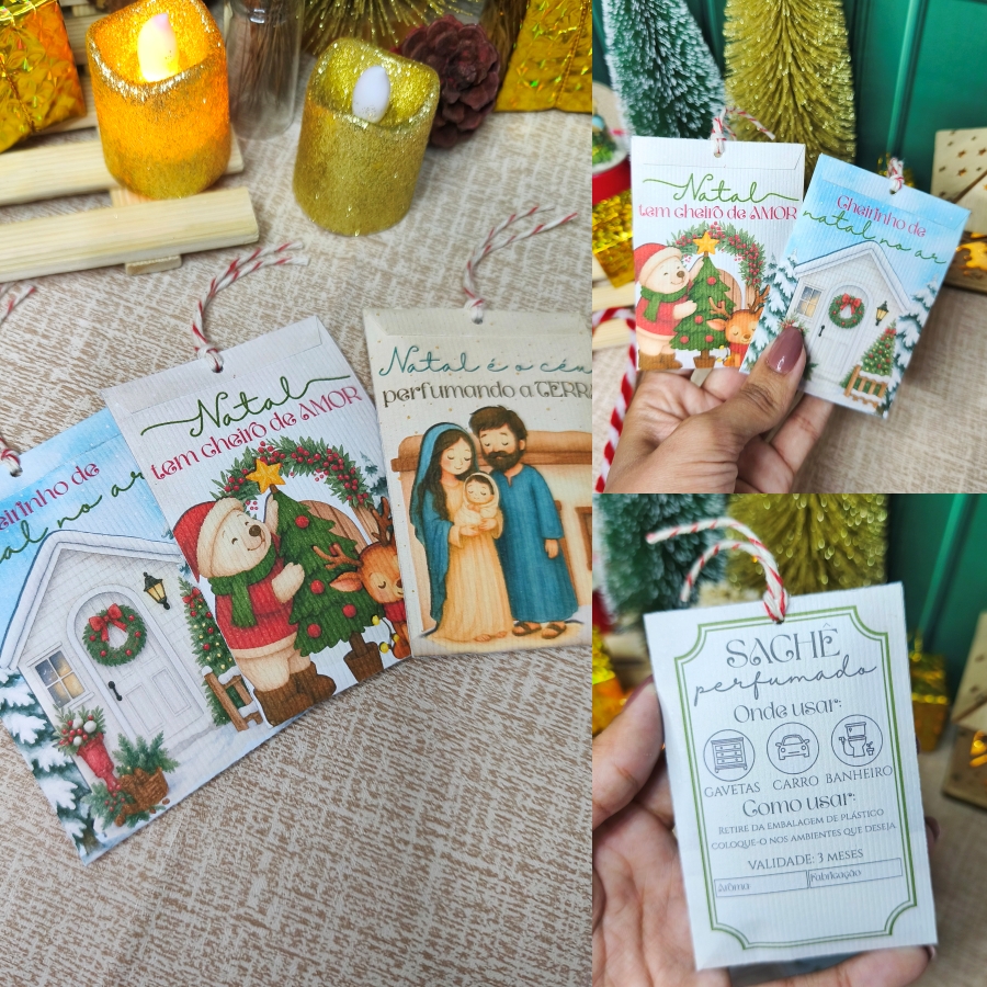 Arquivo Natal Card Sachê Aromatizador - DESENHITOS DA JANA 1