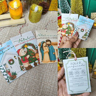 Arquivo Natal Card Sachê Aromatizador - DESENHITOS DA JANA