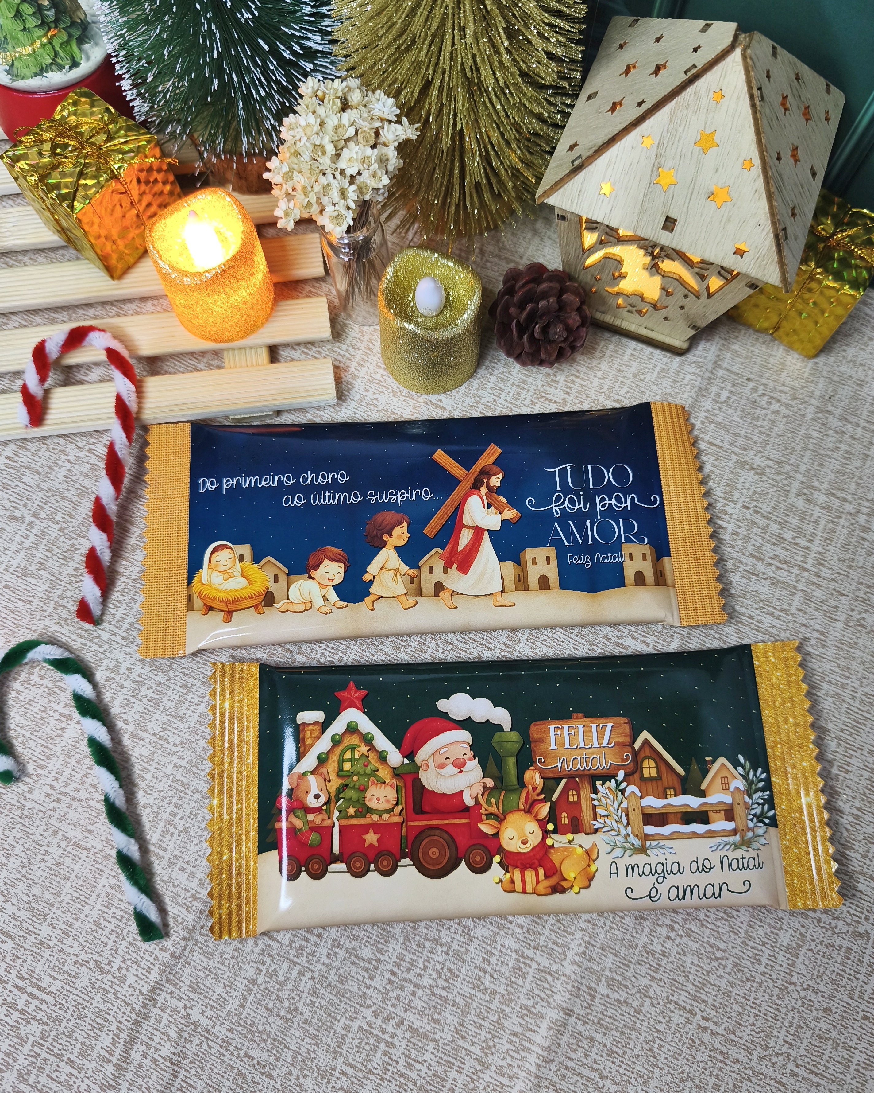 Arquivo Natal Rótulo Barra de Chocolate Garoto - DESENHITOS DA JANA 2