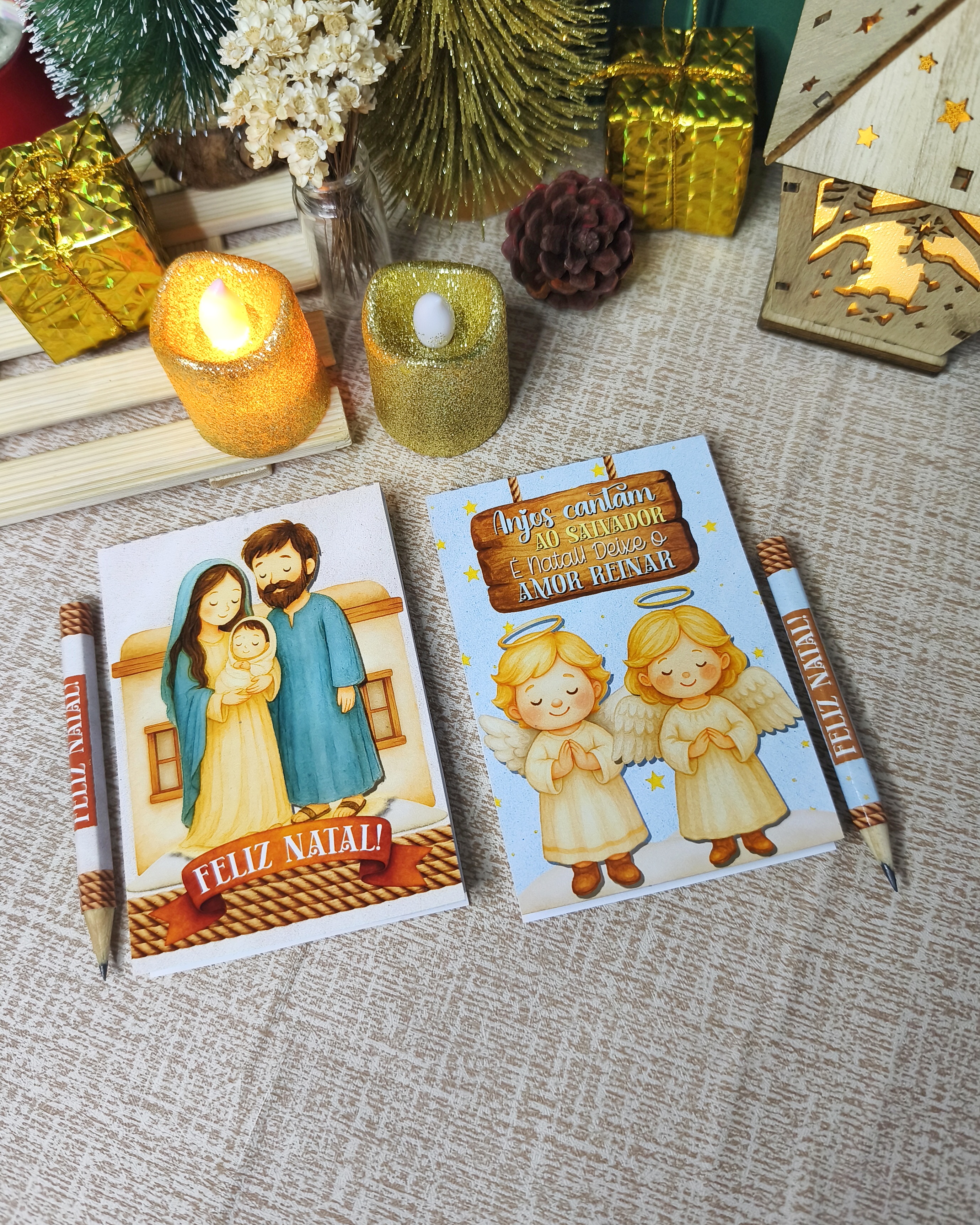 Arquivo Natal Bloquinho 7x10 e mini lápis - DESENHITOS DA JANA 2