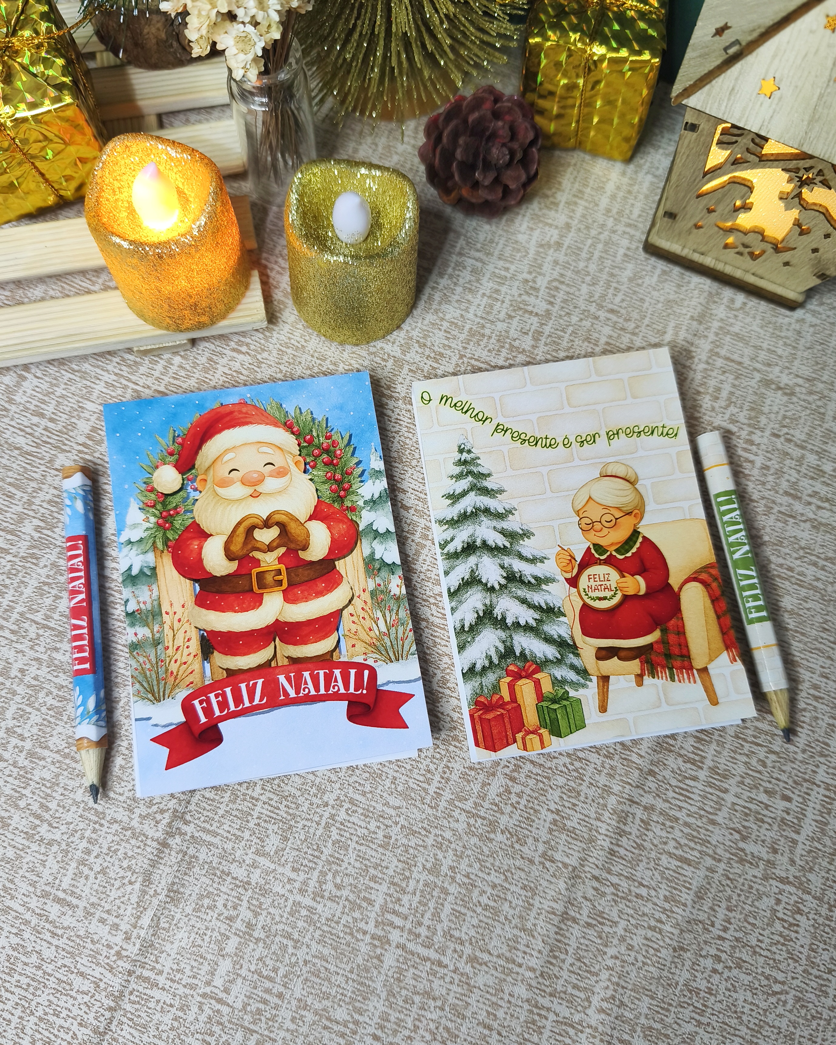 Arquivo Natal Bloquinho 7x10 e mini lápis - DESENHITOS DA JANA 3