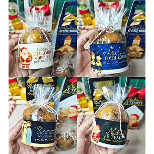 Arquivo Natal Cinta para Mini Panetone - DESENHITOS DA JANA