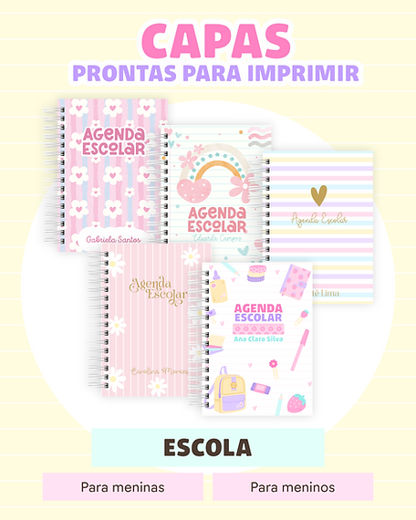 Arquivo Agendas Escolares 2026 e Permanentes - LETTERINHAS 8