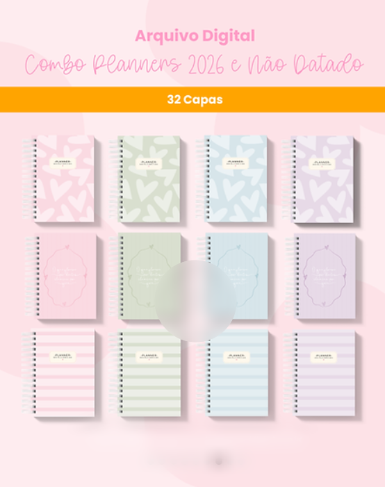 Arquivo Encadernação Combo Planers 2026 - BRANCO PAPEL 10