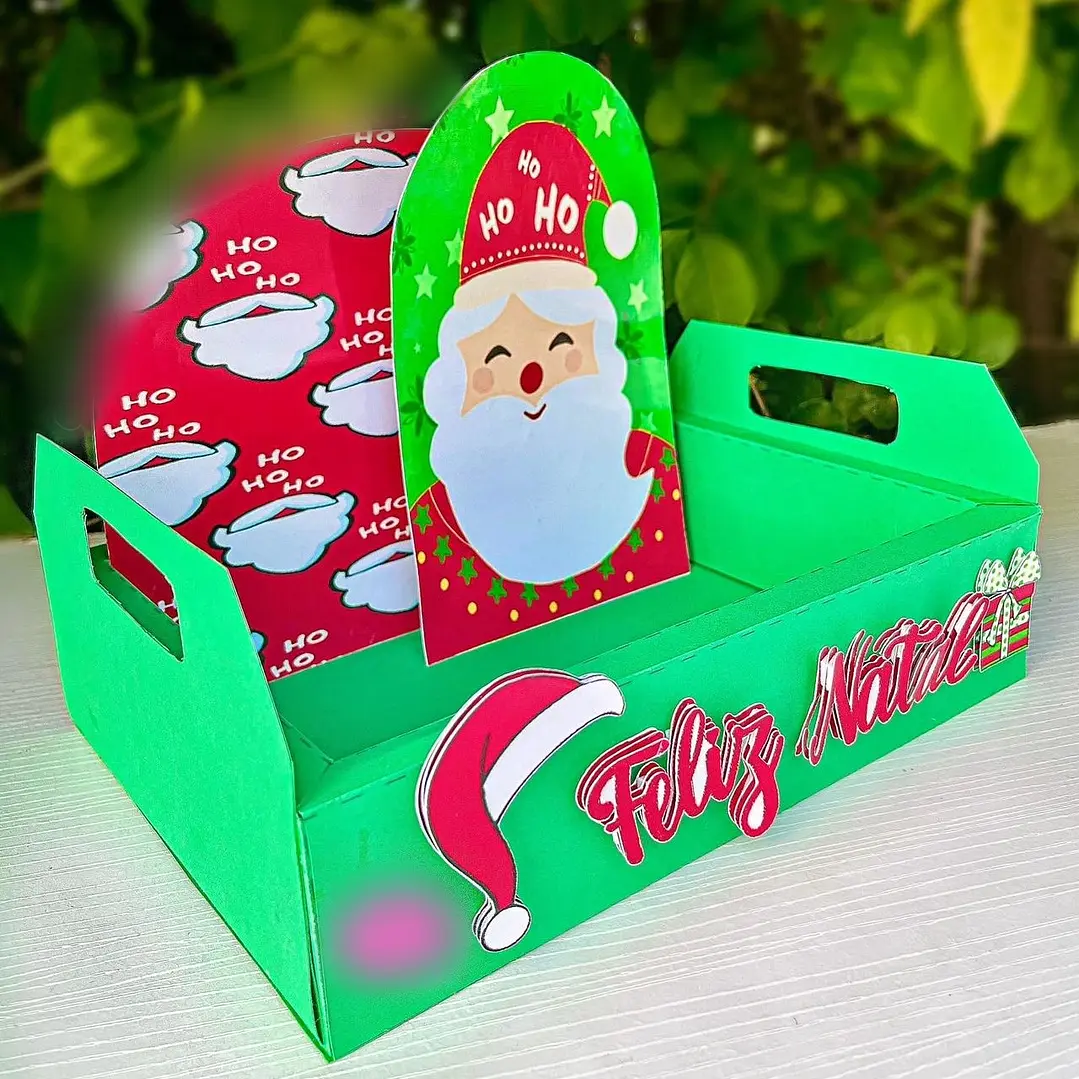 Arquivo Natal Caixa Cenário Papai Noel - Mary Criações 2