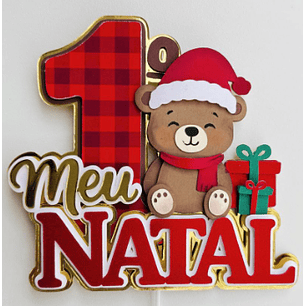 Arquivo Natal Topo de Bolo Meu Primeiro Natal