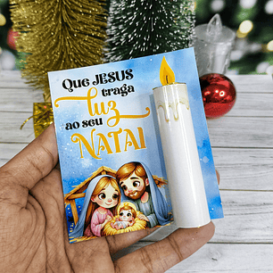 Arquivo Natal Card Vela Baton Garoto - DESENHITOS DA JANA