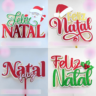 Arquivo Pack Topos de Bolo Coleção Natal 