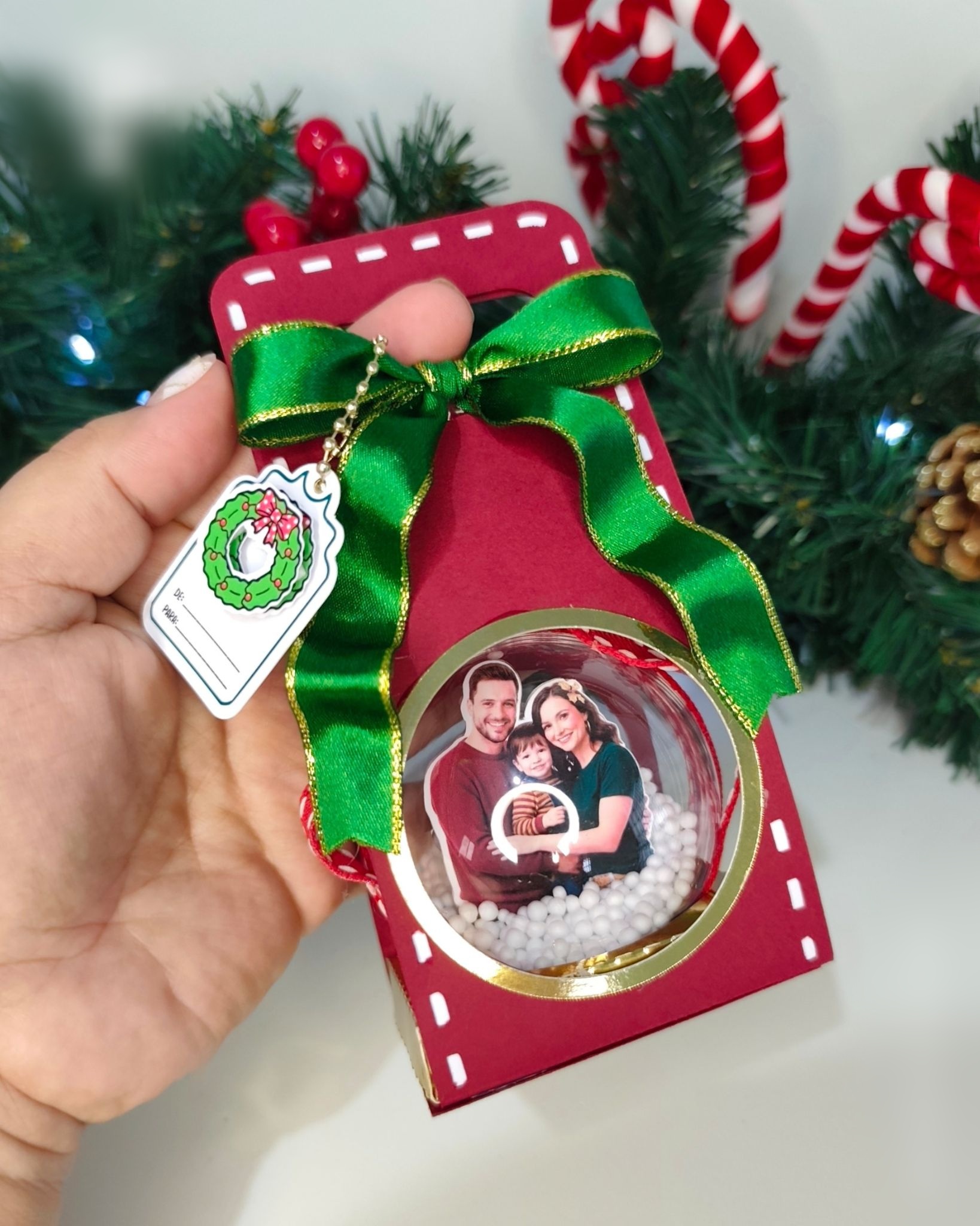 Arquivo Natal Sacolinha Bola Acrílica 1