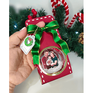 Arquivo Natal Sacolinha Bola Acrílica