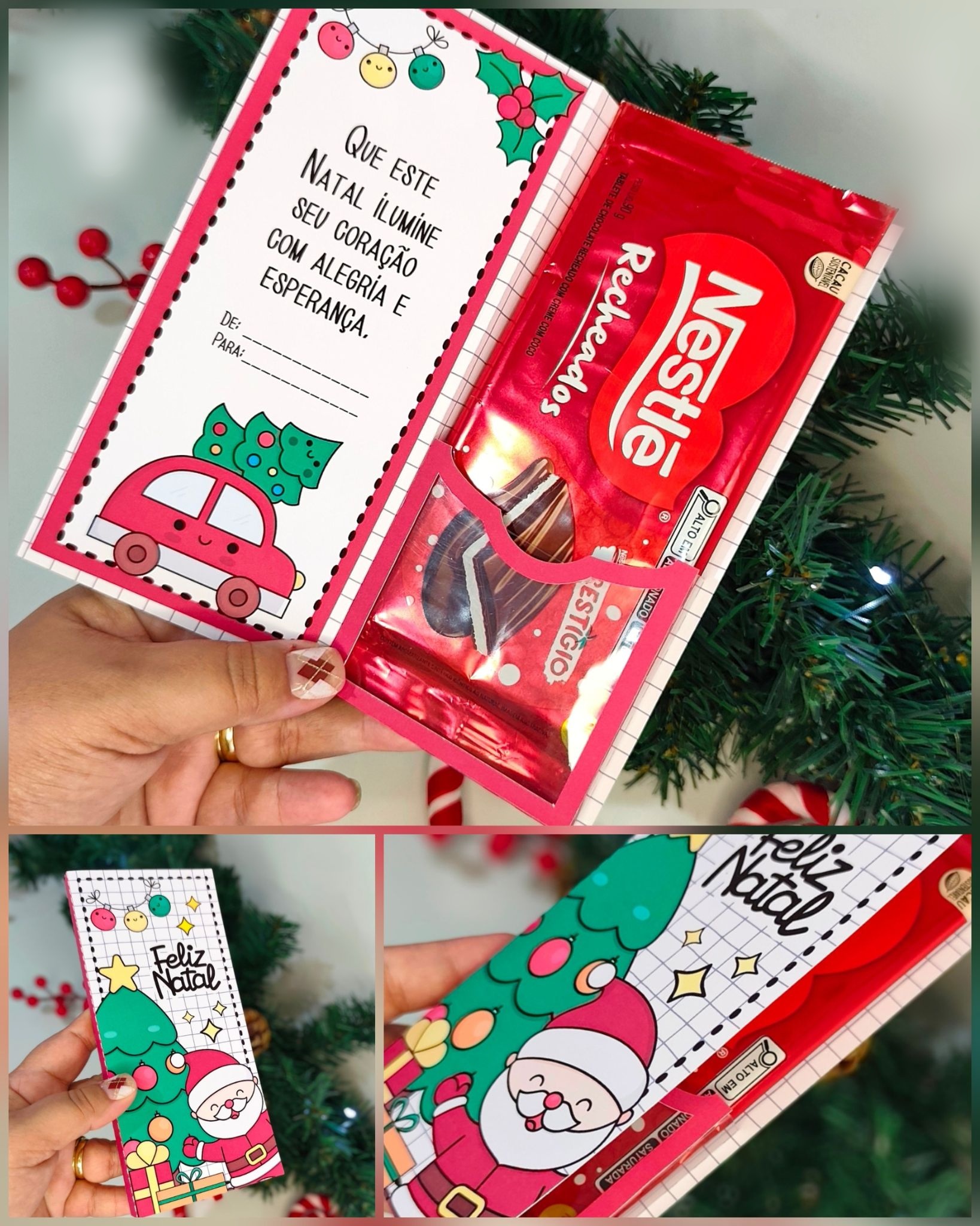 Arquivo Natal Noel Capa para Barra 80g 1