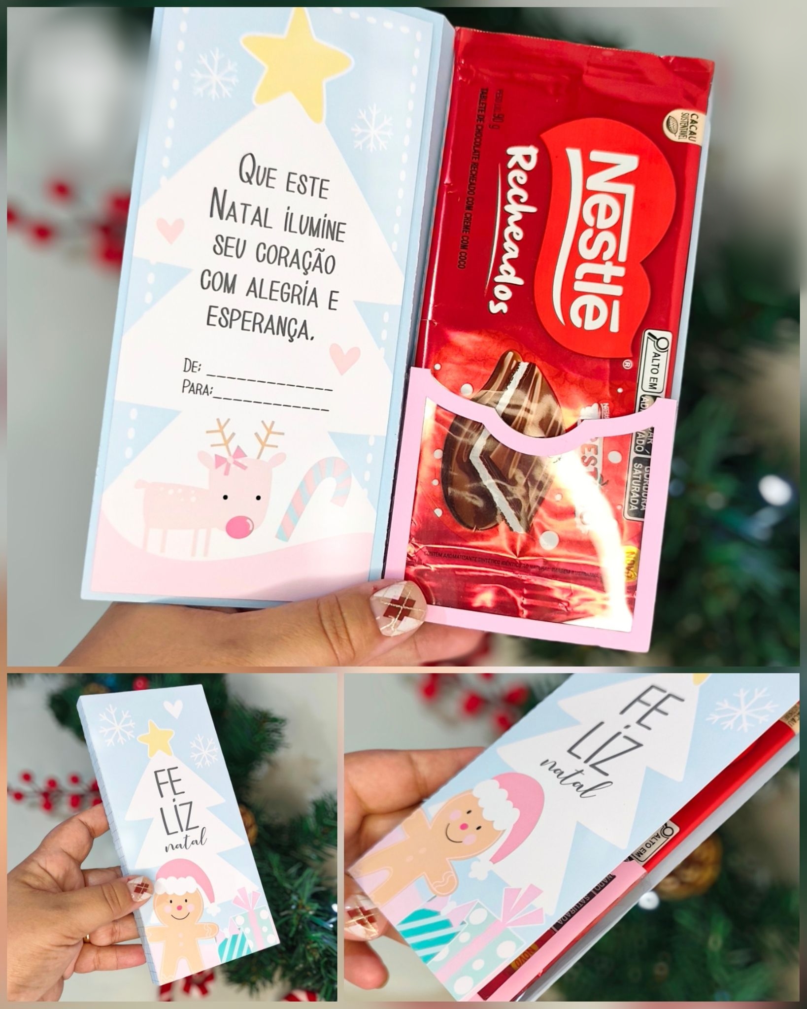 Arquivo Natal Capa para Barra Candy 80g 1