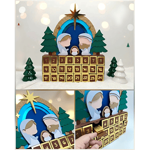 Arquivo Natal Cristão Calendário Advento Menino Jesus 