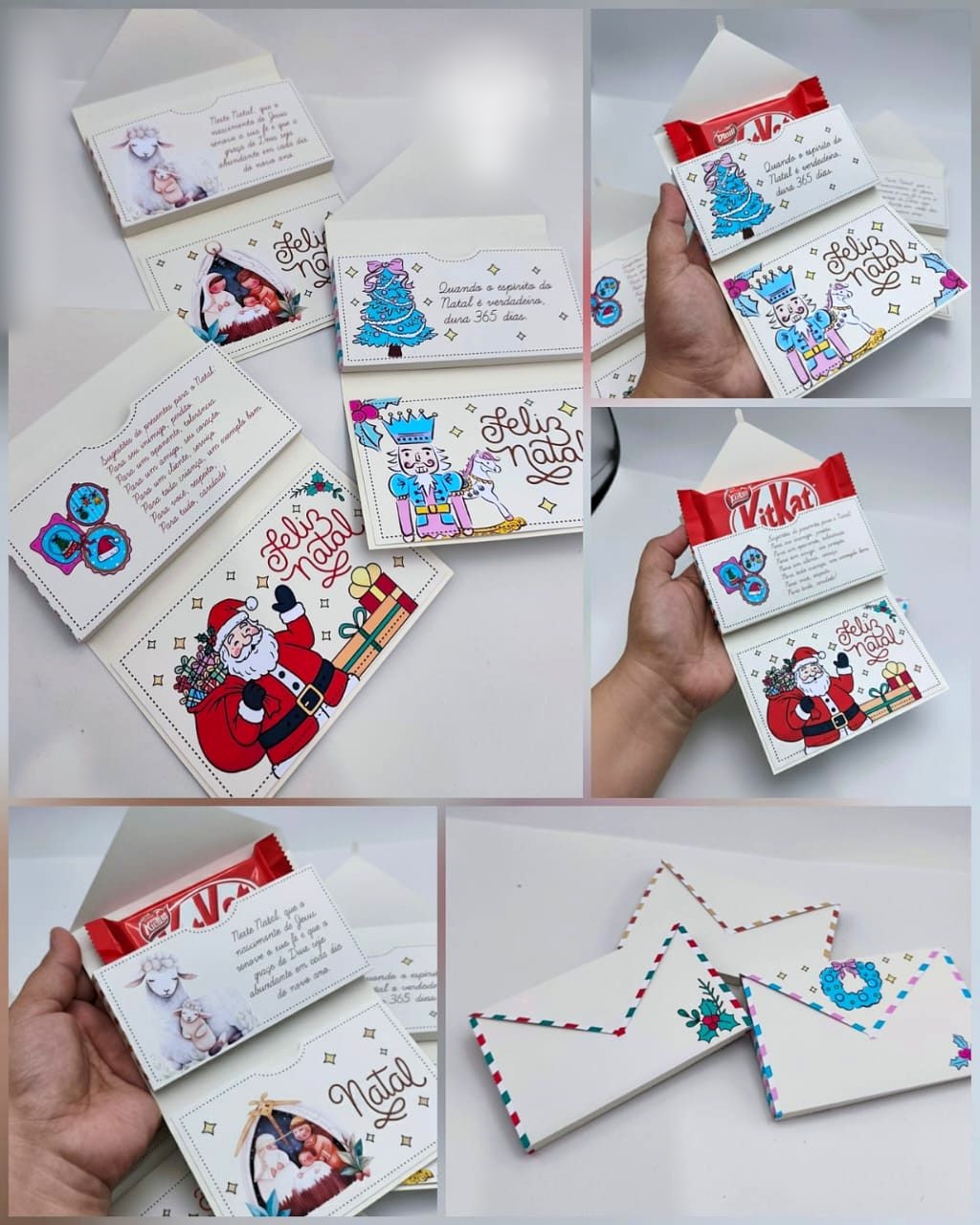 Arquivo Natal Cartas para Kit Kat 1