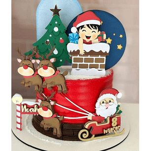 ARQUIVO TOPO DE BOLO NATAL MENINO