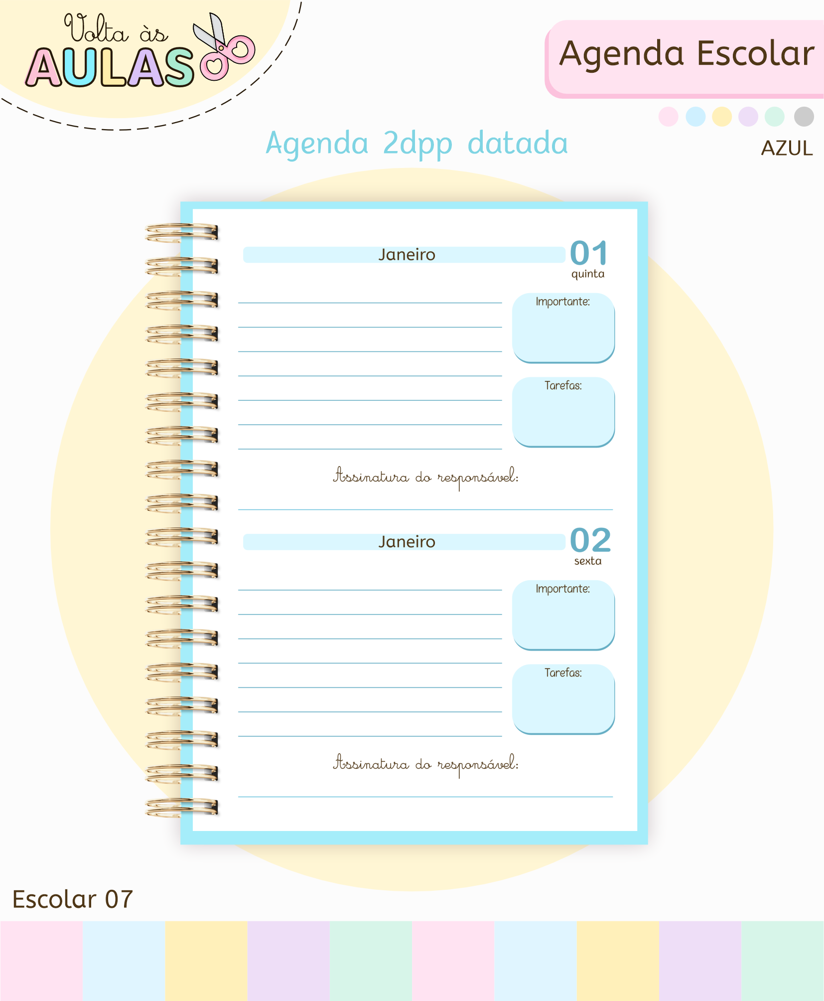 Arquivo Pack Agendas Escolares A5 2026 13