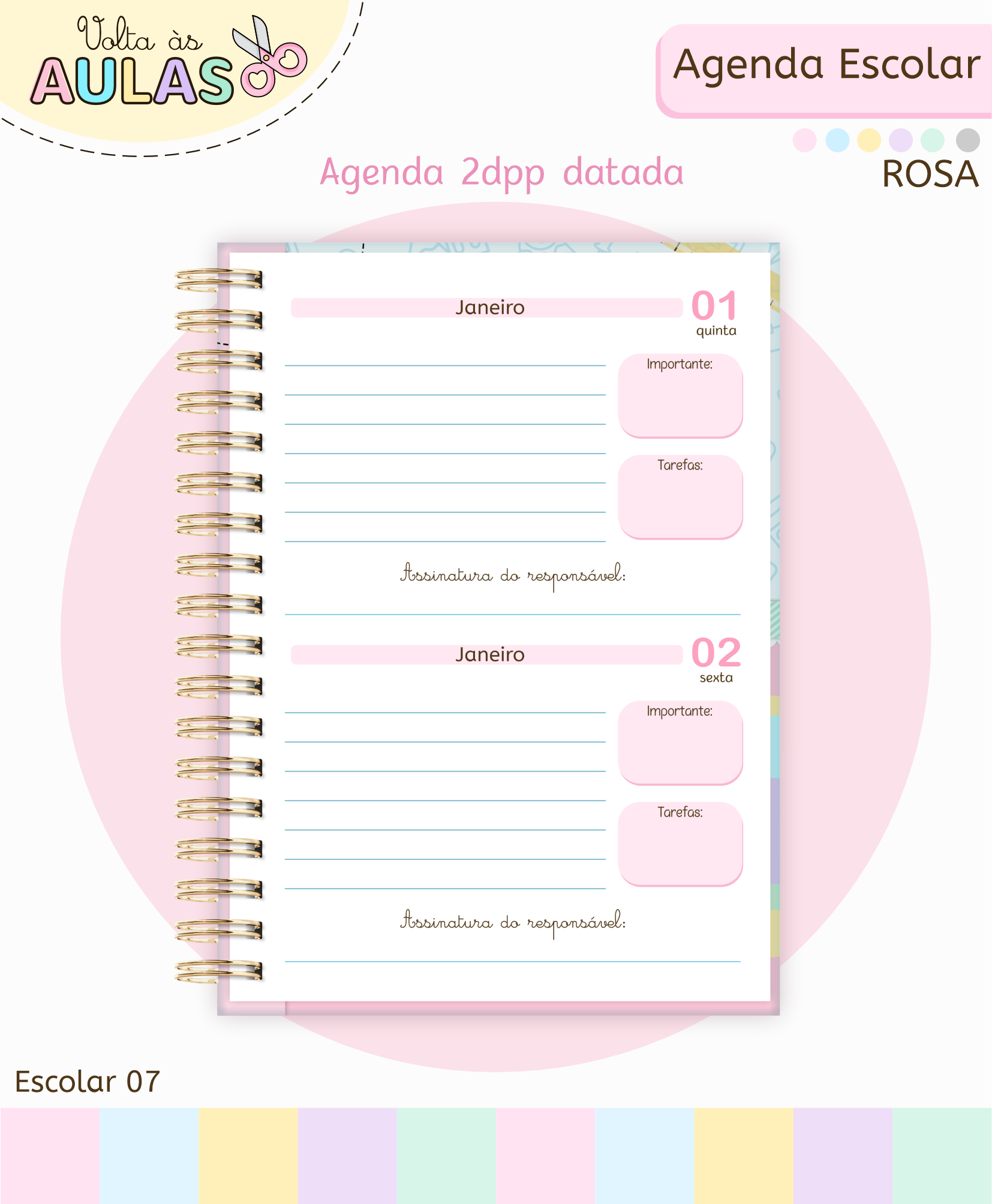 Arquivo Pack Agendas Escolares A5 2026 28