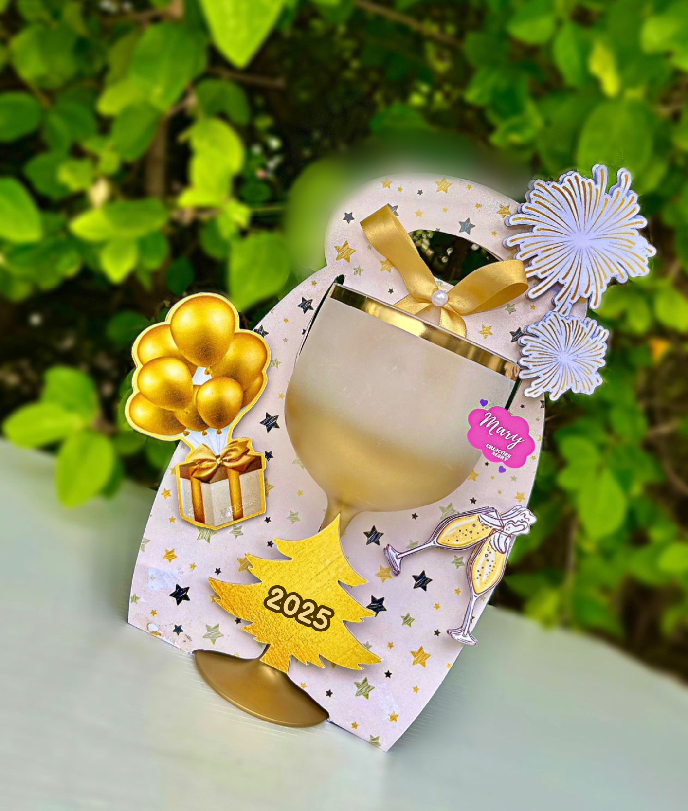 Arquivo Ano Novo Suporte Taça de Gin 2025 1