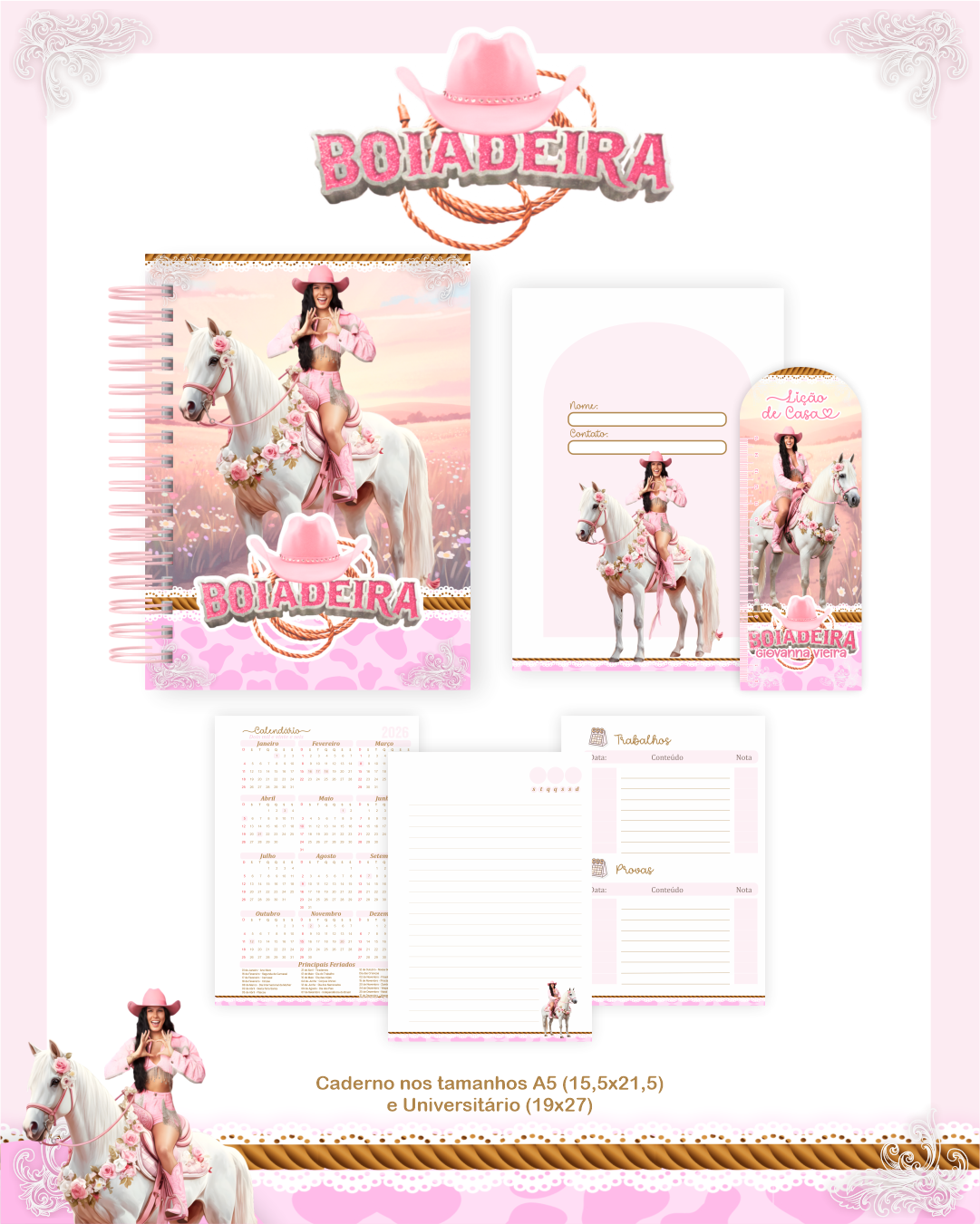 Arquivo Encadernação Escolar 2026 Ana Castela Boiadeira 4