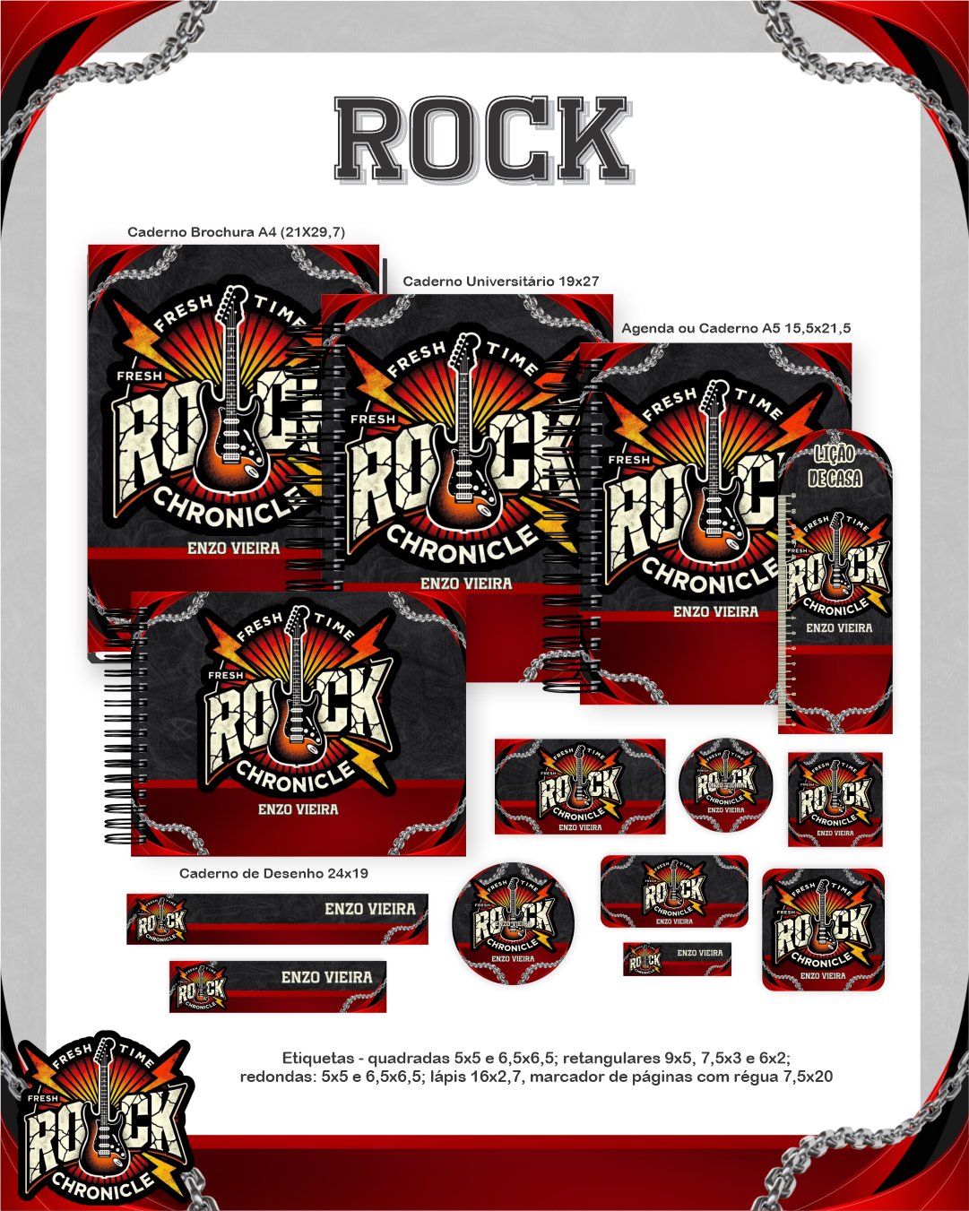 Arquivo Encadernação Escolar 2026 Rock 1