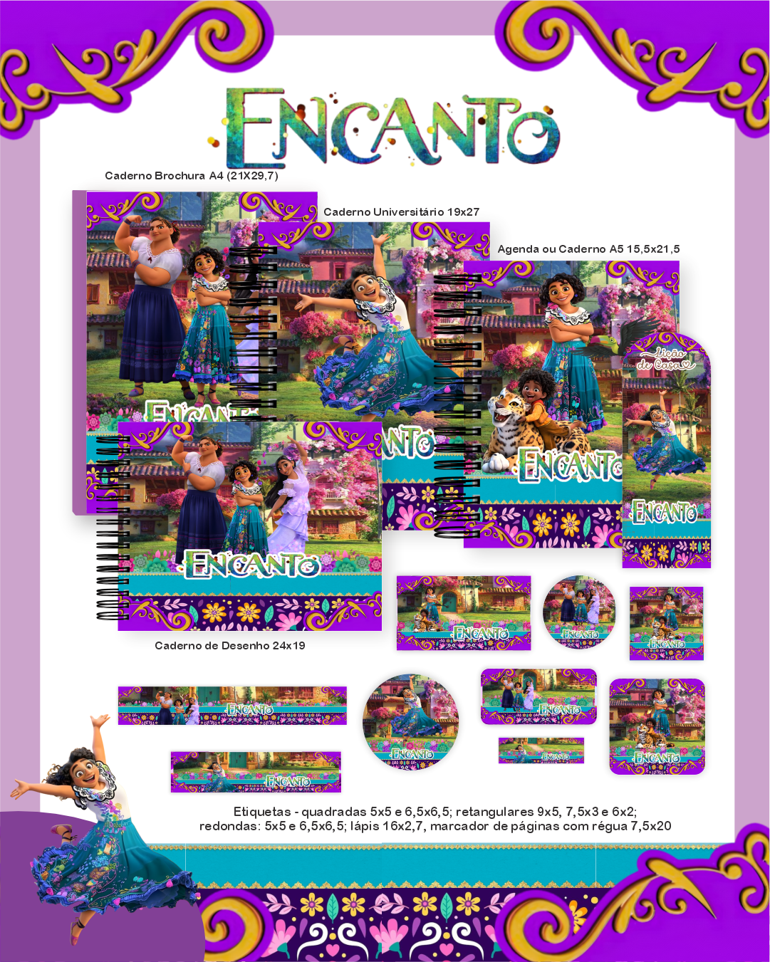 Arquivo Encadernação Escolar 2026 Encanto 1