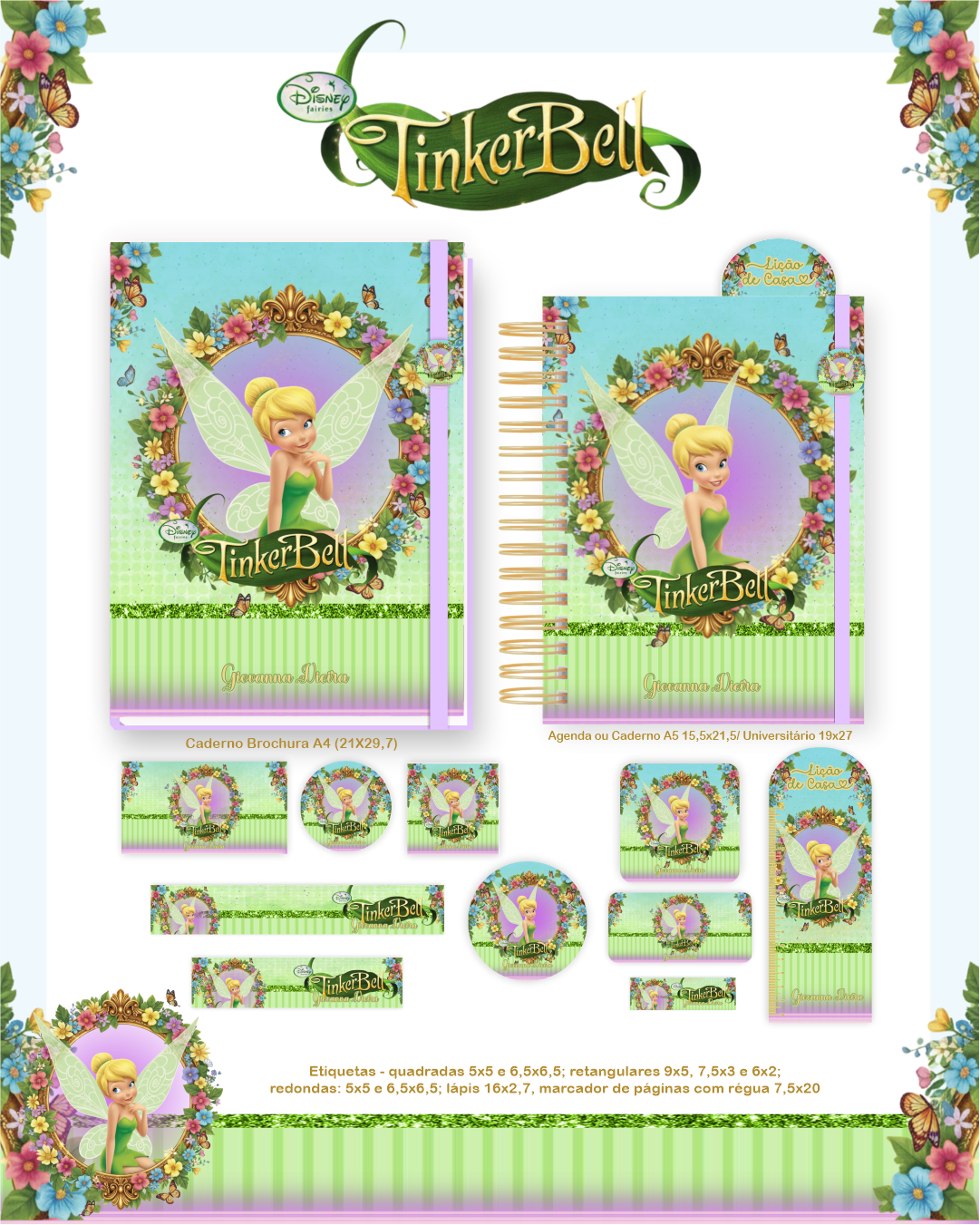 Arquivo Encadernação Escolar 2026 Sininho 5