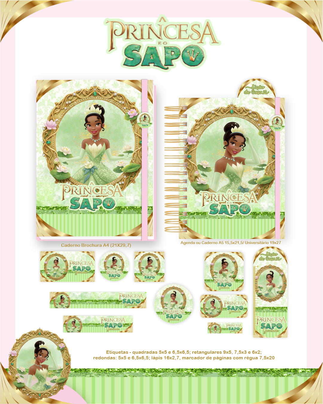 Arquivo Encadernação Escolar 2026 A Princesa e o Sapo 3