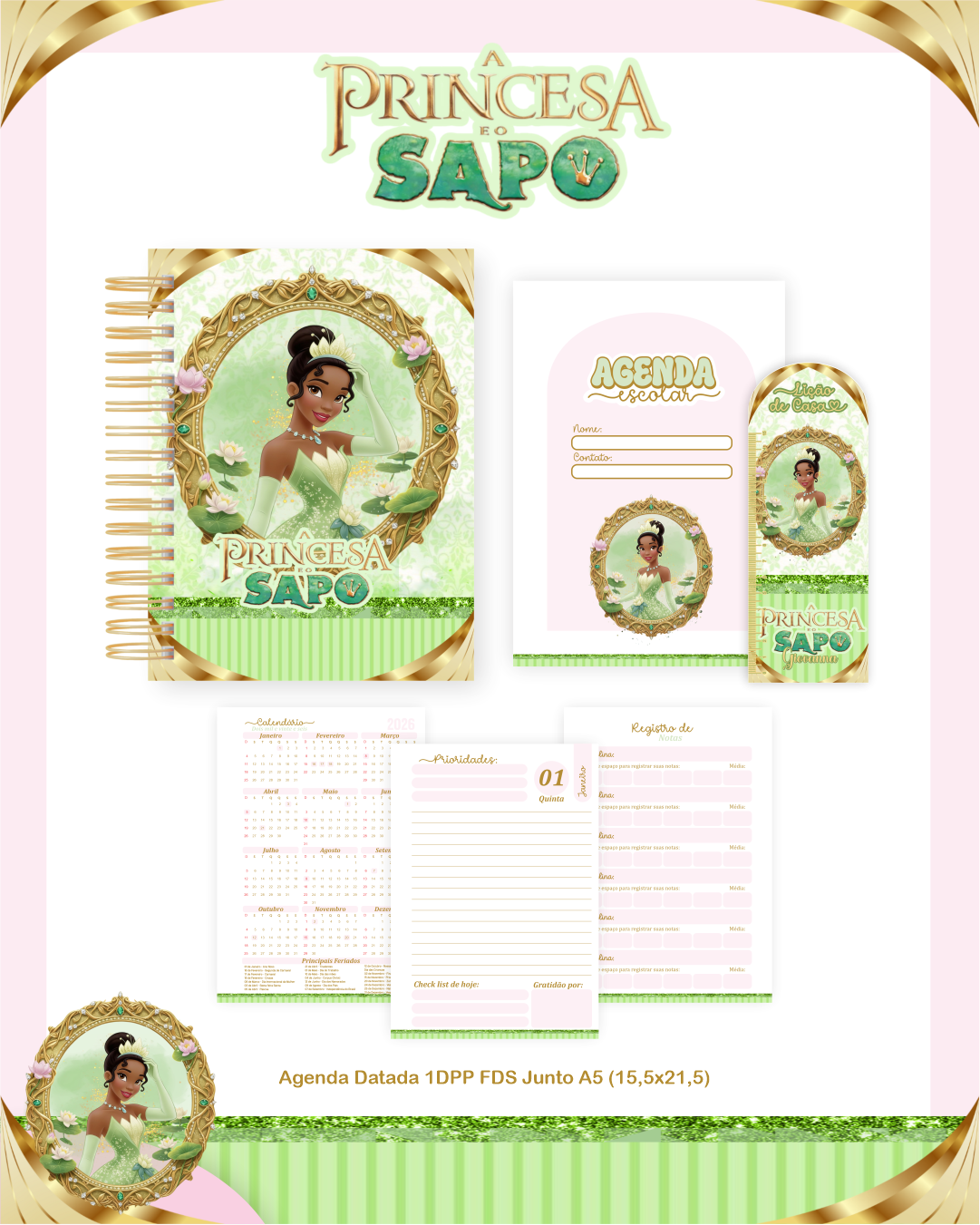 Arquivo Encadernação Escolar 2026 A Princesa e o Sapo 5