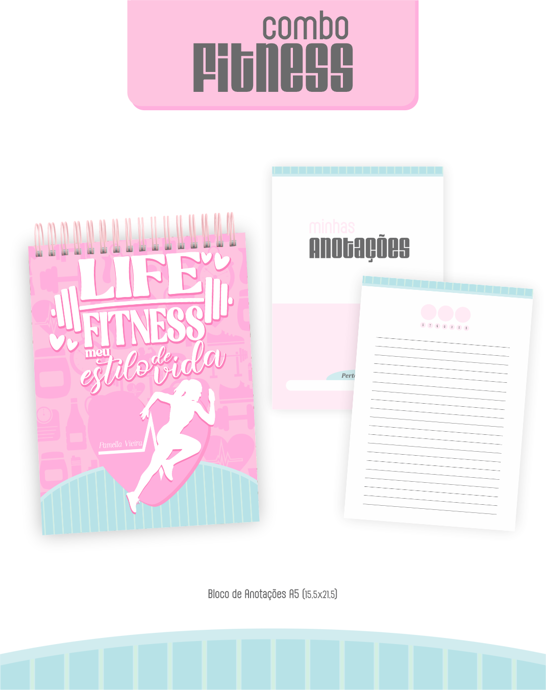 Arquivo Combo Encadernação Fitness 2026 Feminino 3