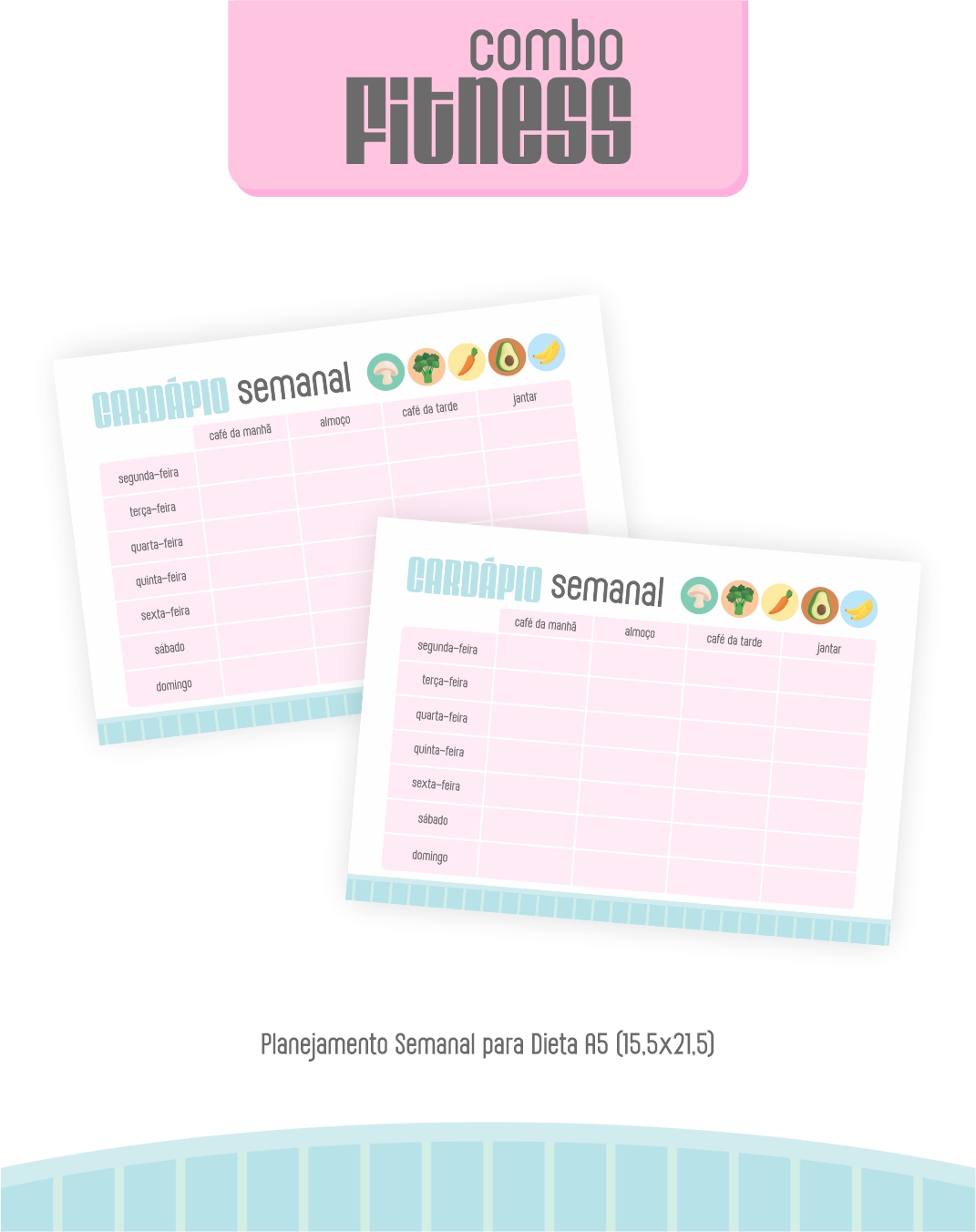 Arquivo Combo Encadernação Fitness 2026 Feminino 4