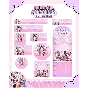 Arquivo Etiqueta Escolar Minnie e Margarida 