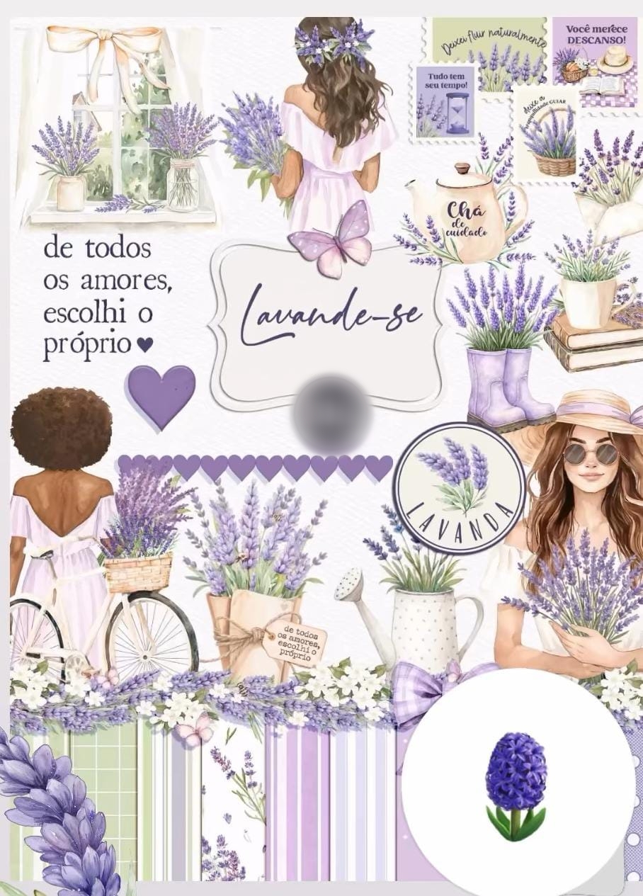 Arquivo Kit Digital Lavanda (Lilás) 1