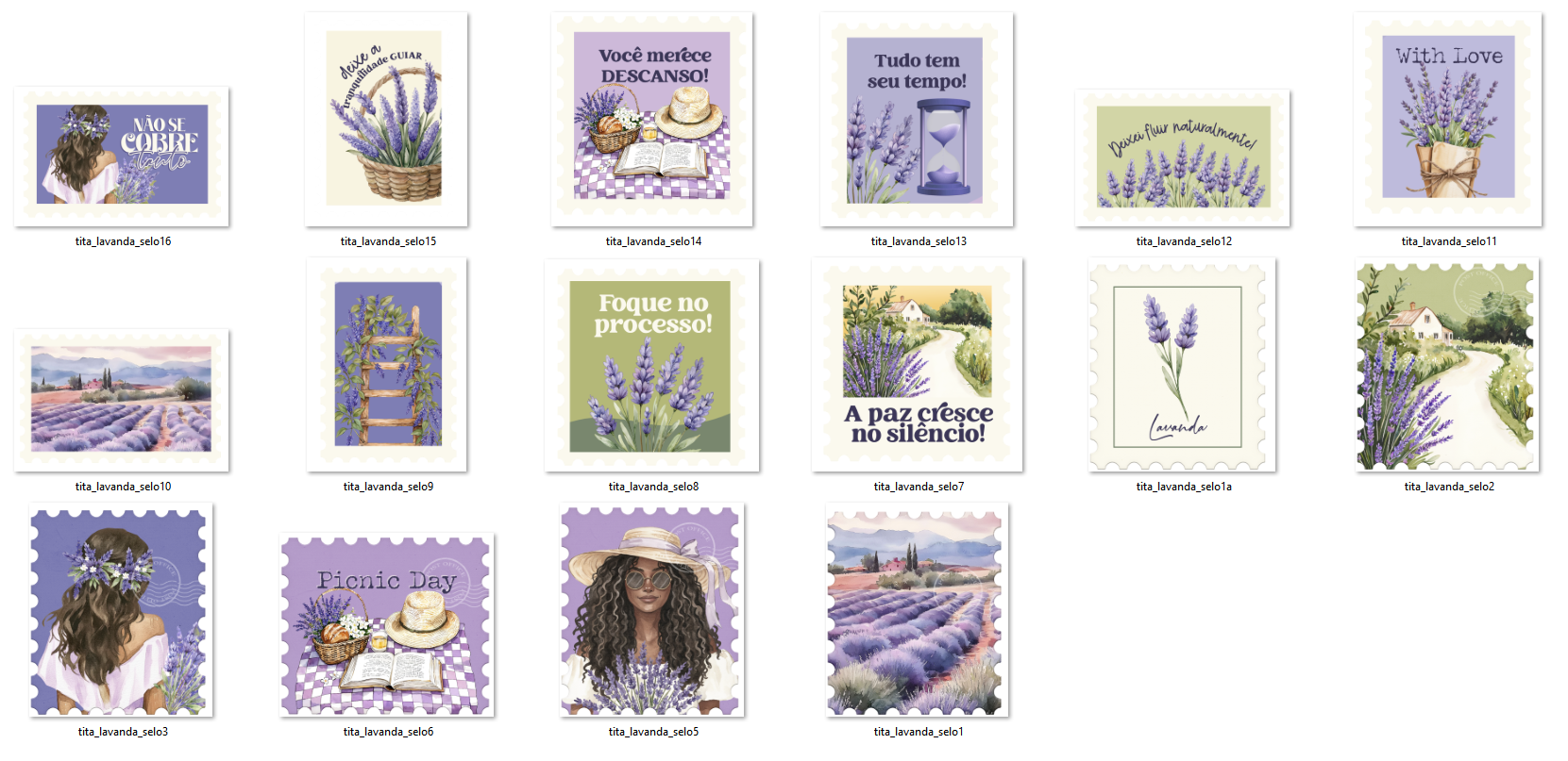Arquivo Kit Digital Lavanda (Lilás) 5
