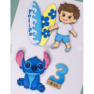 Arquivo Topo de Bolo Stitch