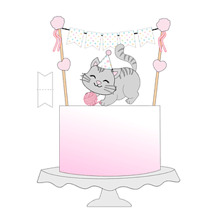 Arquivo Topo de Bolo Gatinho