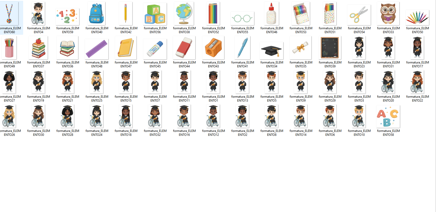 Arquivo Kit Digital Formatura ABC 3