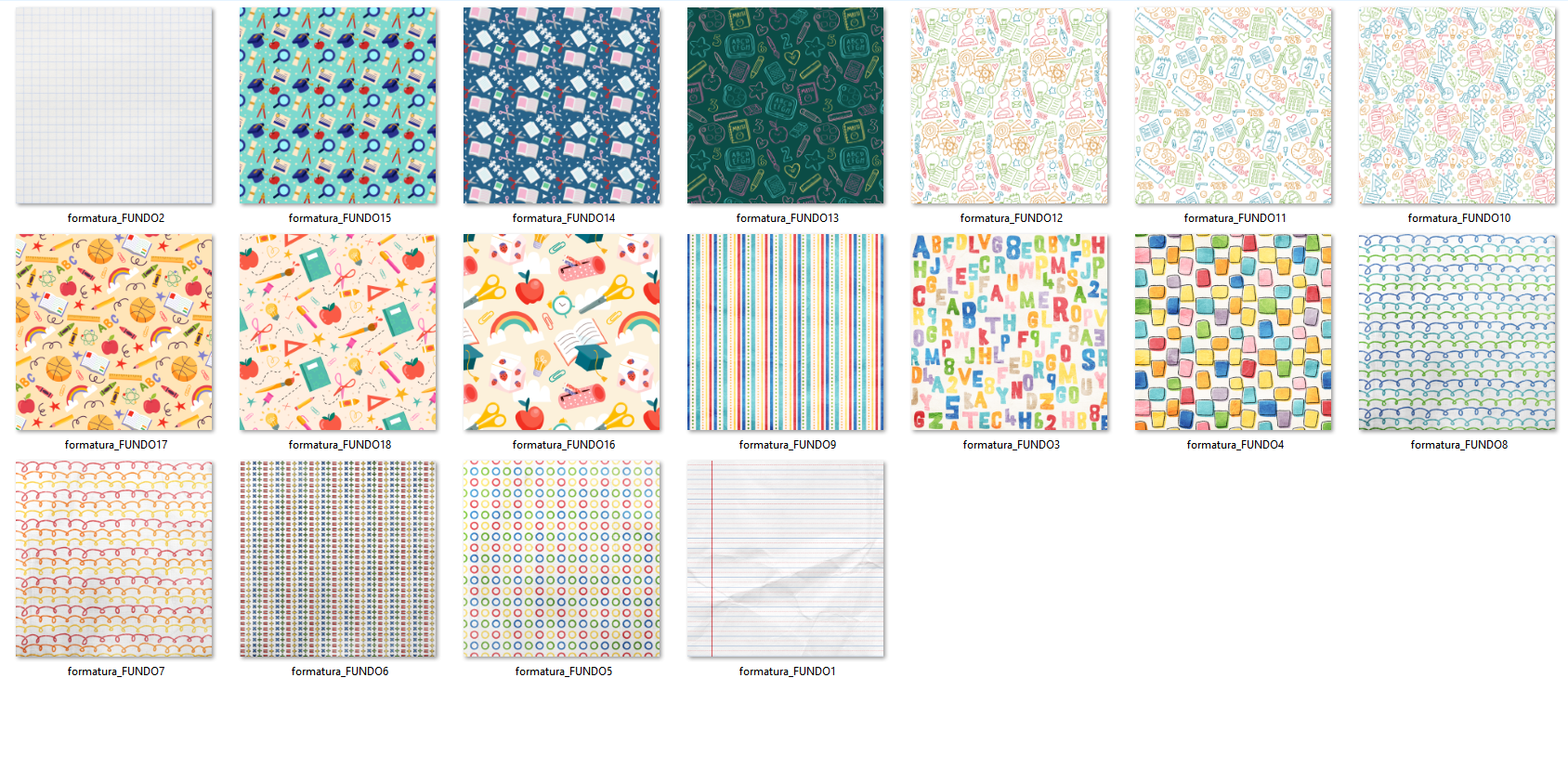 Arquivo Kit Digital Formatura ABC 4