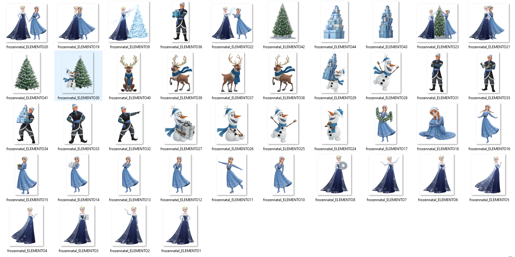 Arquivo Kit Digital Frozen Natal Congelante 4