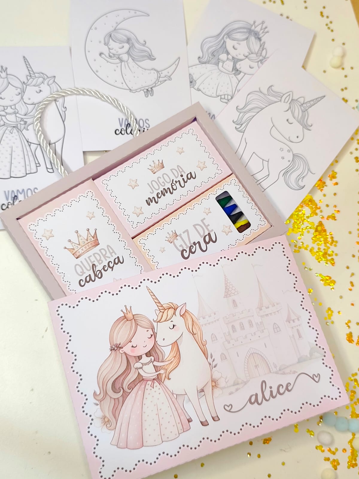 Arquivo Maleta de Colorir Princesas 4