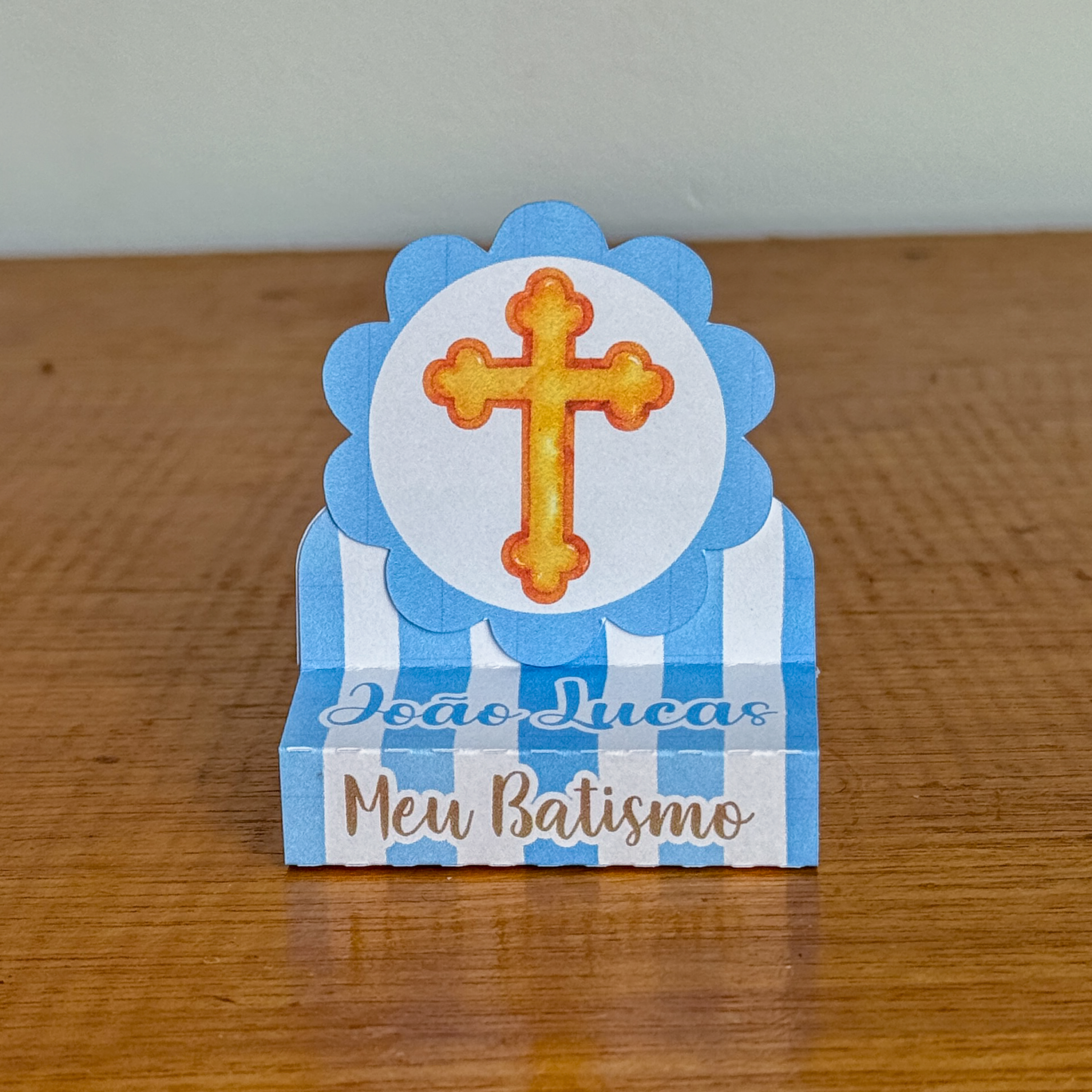 Arquivo de Corte Batizado Azul 4