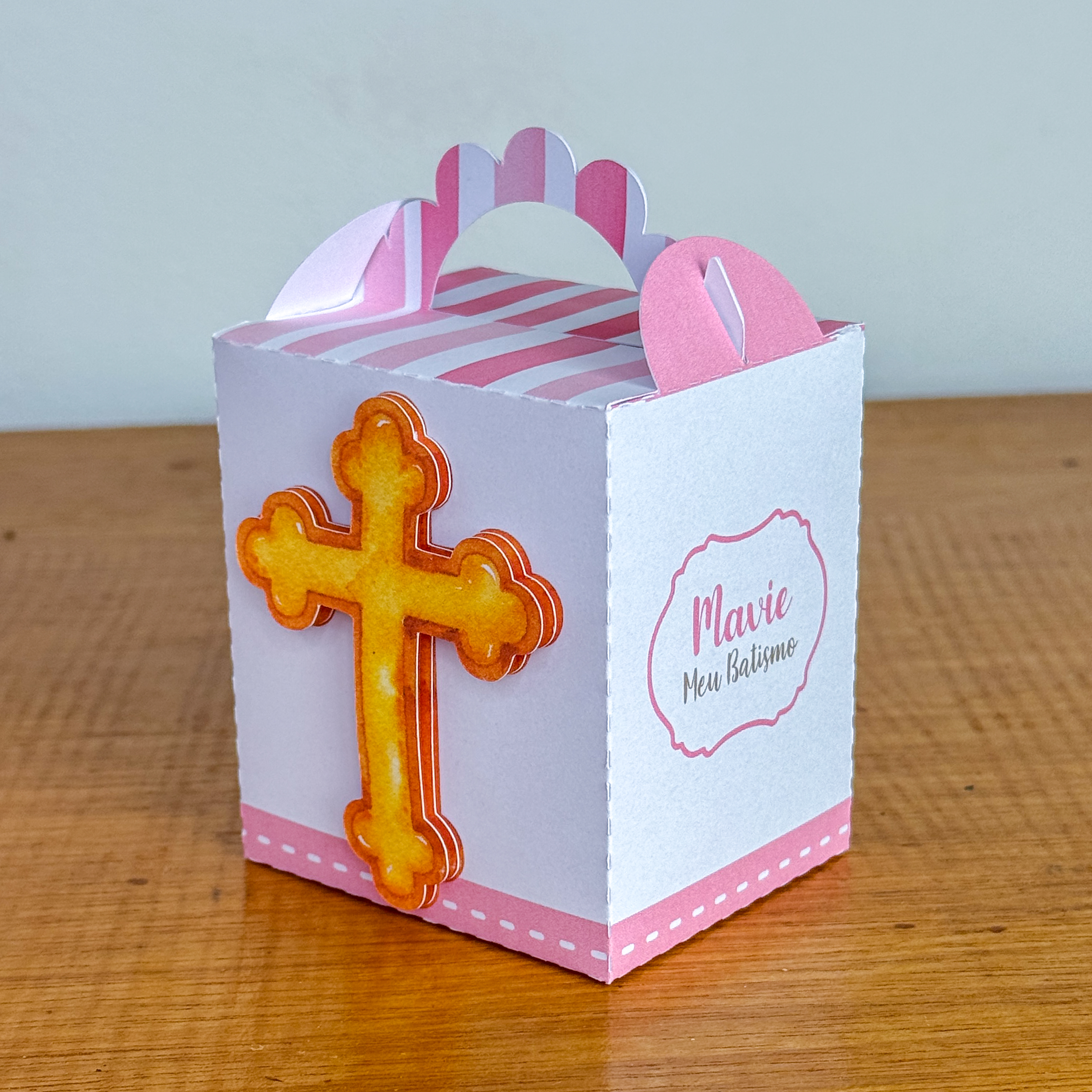 Arquivo de Corte Batizado Rosa 4