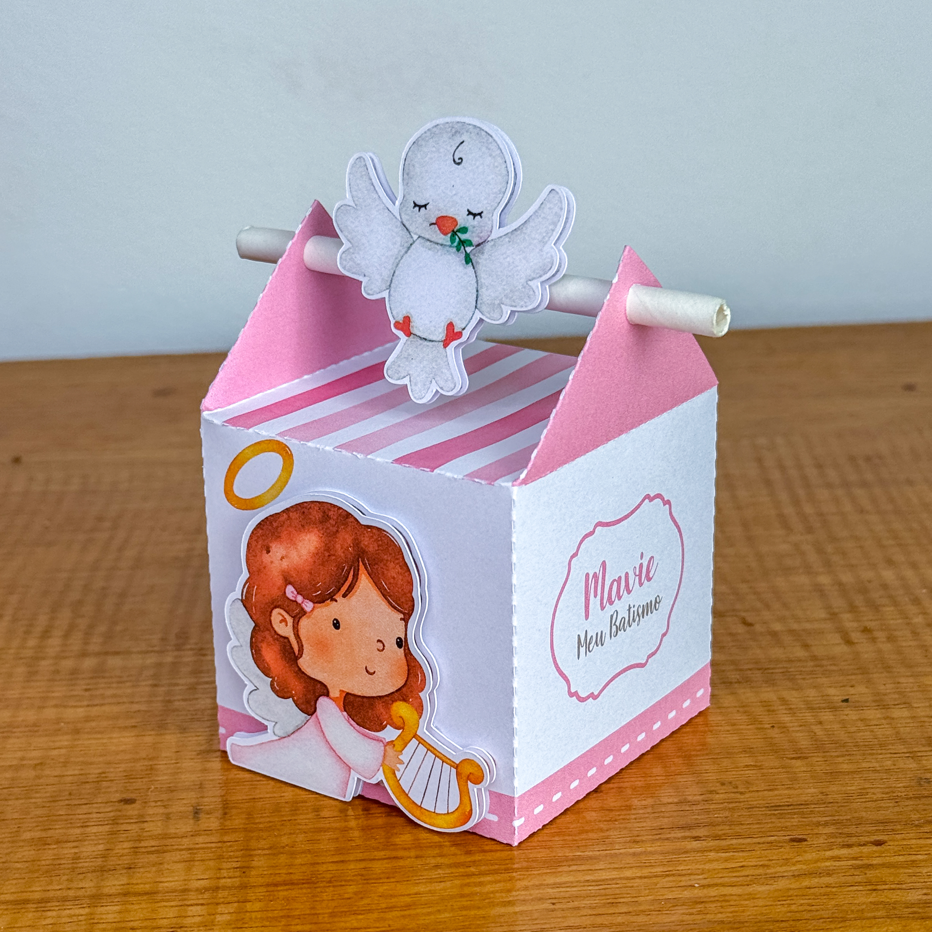 Arquivo de Corte Batizado Rosa 6