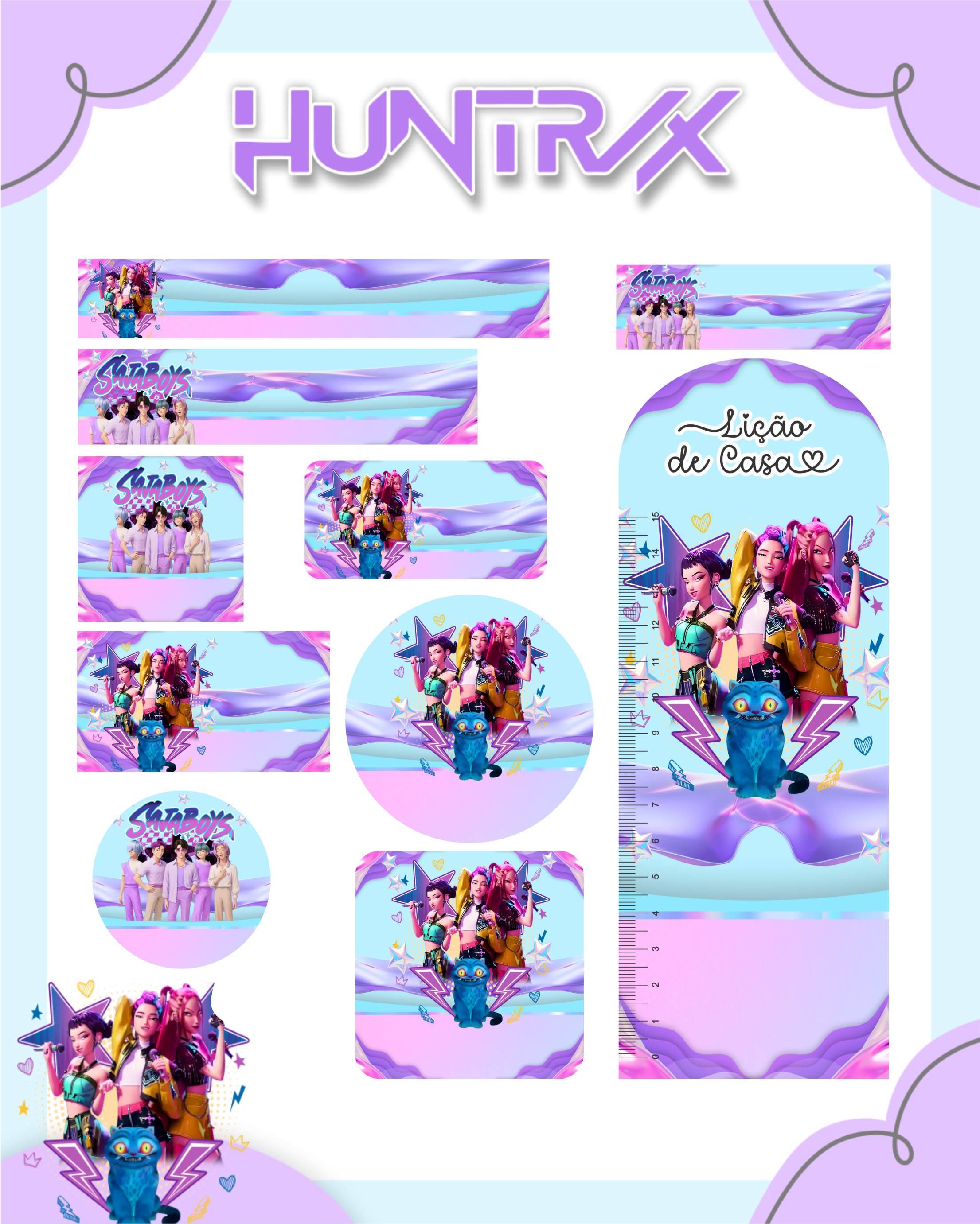 Arquivo Etiqueta Escolar Huntrax 1