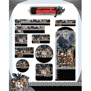 Arquivo Etiqueta Escolar Como Treinar Seu Dragão