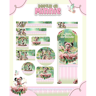 Arquivo Etiqueta Escolar Bosque da Minnie